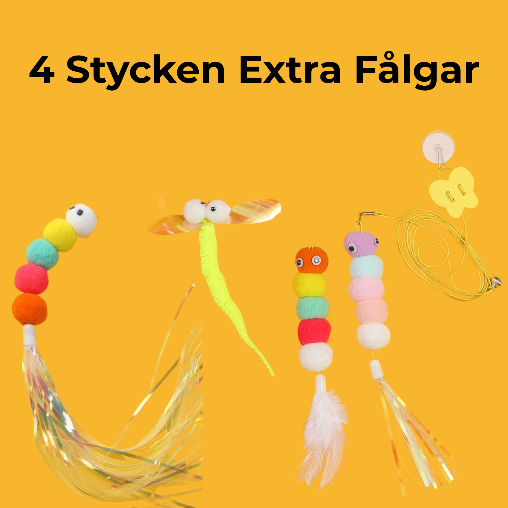 4 Stycken Extra Fåglar